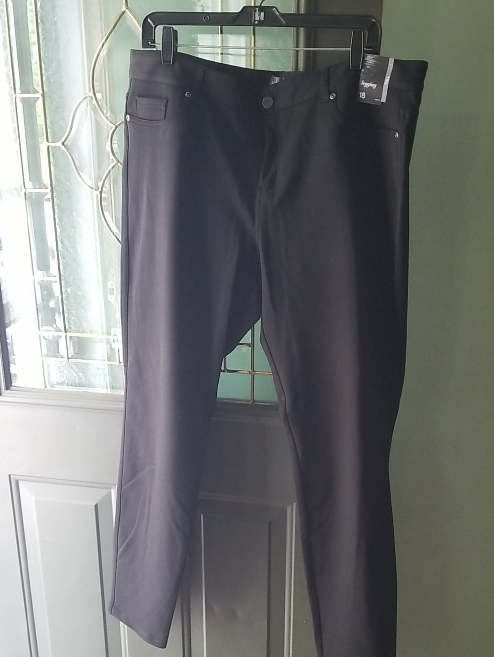 New York and Company KBlack Women's Stretch Pants with Classic Five-Pocket Style